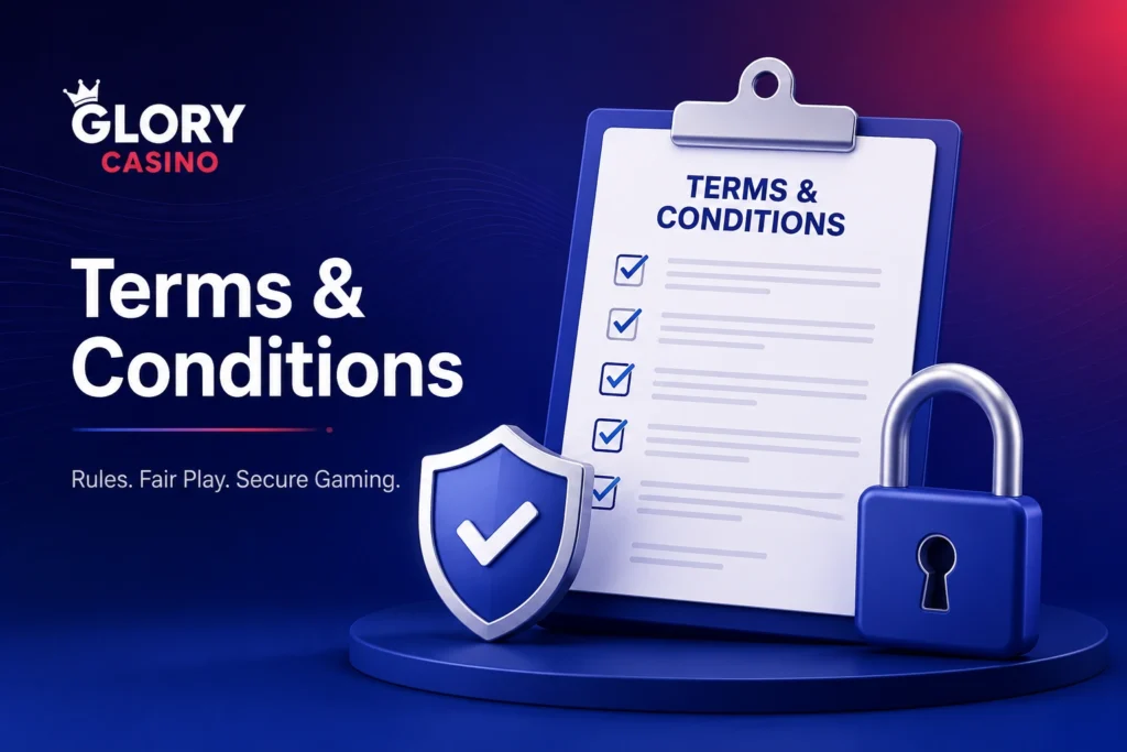 Glory Casino rules, terms and conditions, and secure gaming policy