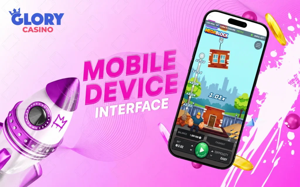 Mobile interface Megablock game 